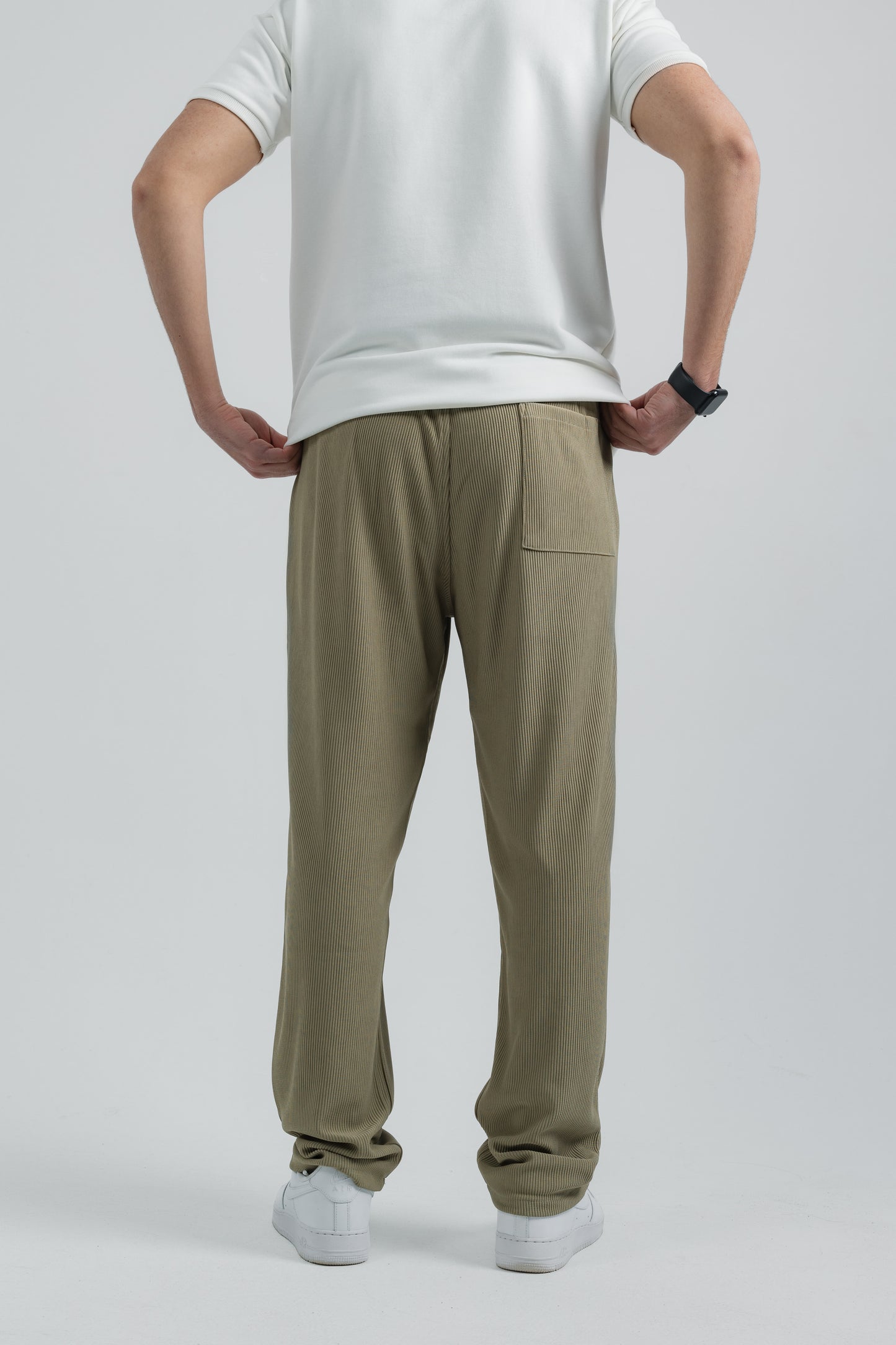 Corduroy Pleated Pants