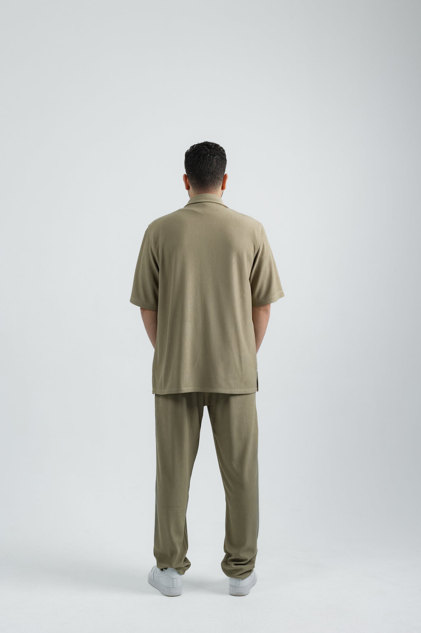 Corduroy Pleated Shirt